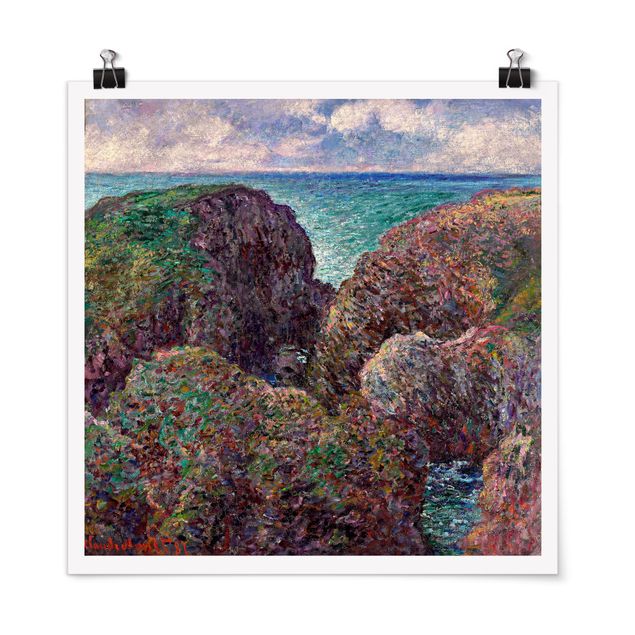 Posters Claude Monet - Group of Rocks at Port-Goulphar