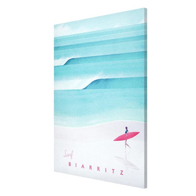Magneetborden Travel Poster - Biarritz