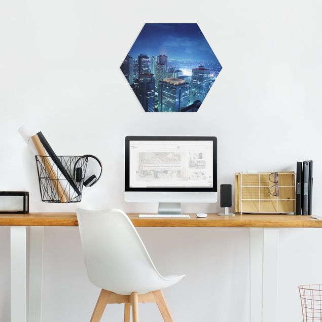 Hexagons Forex schilderijen The Atmosphere In Tokyo