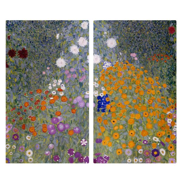 Kookplaat afdekplaten Gustav Klimt - Cottage Garden