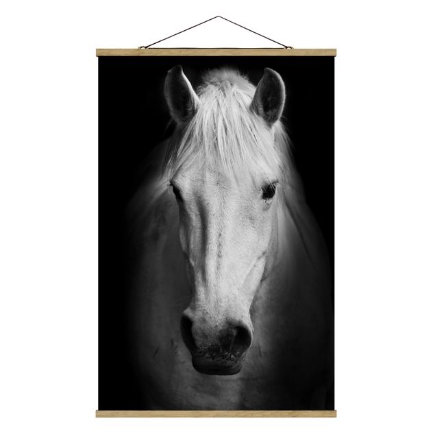 Stoffen schilderij met posterlijst Dream Of A Horse