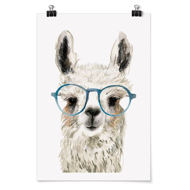 Posters Hip Lama With Glasses III