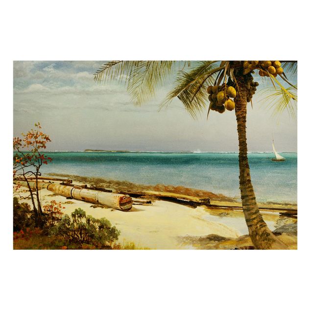 Magneetborden Albert Bierstadt - Tropical Coast