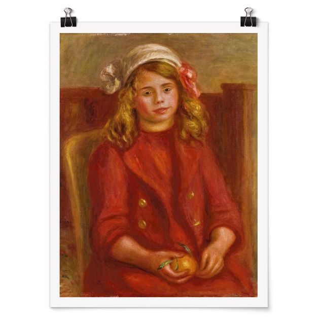 Posters Auguste Renoir - Young Girl with an Orange