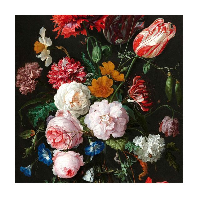 vloerkleed multicolor modern Jan Davidsz De Heem - Still Life With Flowers In A Glass Vase