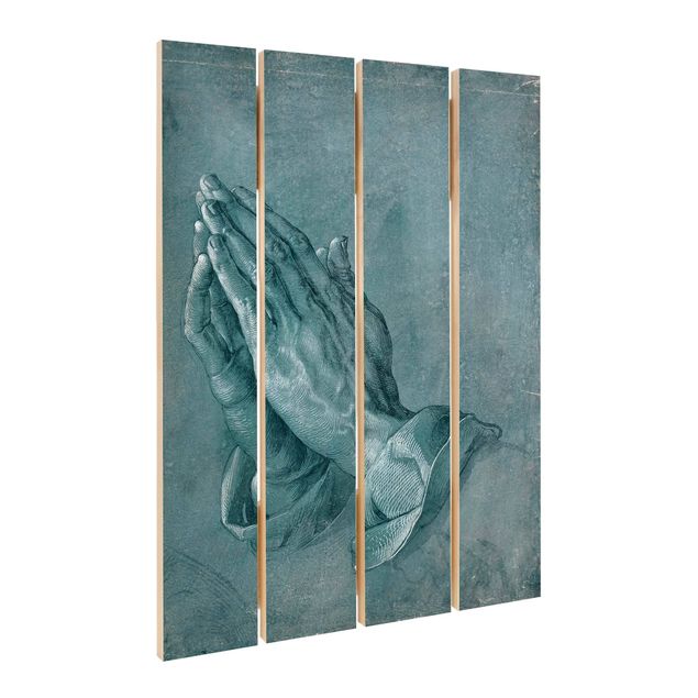 Houten schilderijen op plank Albrecht Dürer - Study Of Praying Hands