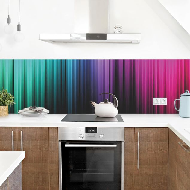 Achterwand in keuken Rainbow Display II