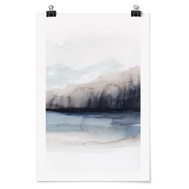 Posters Lakeside With Mountains I