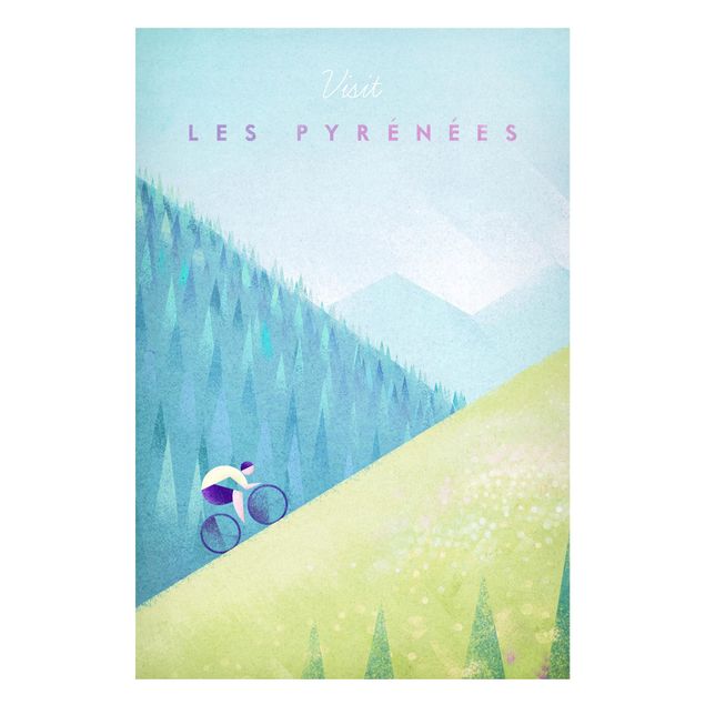 Magneetborden Travel Poster - The Pyrenees