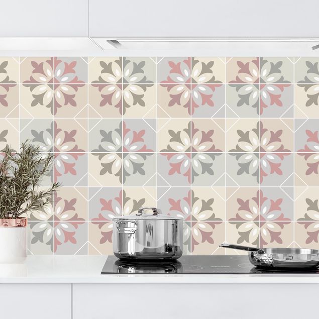 Achterwand voor keuken patroon Geometrical Tiles - Bari