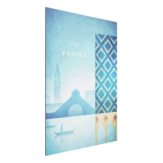 Aluminium Dibond schilderijen Travel Poster - Venice