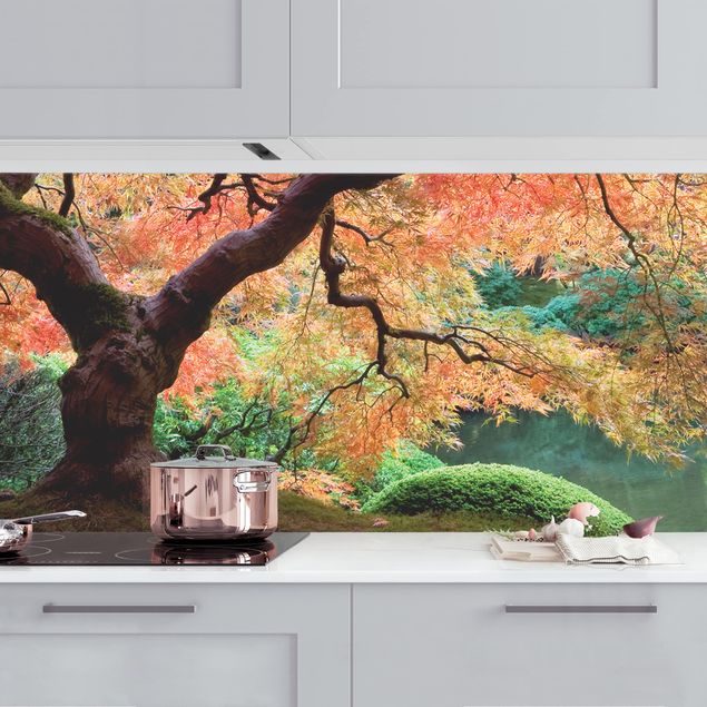 Achterwand voor keuken landschap Japanese Garden