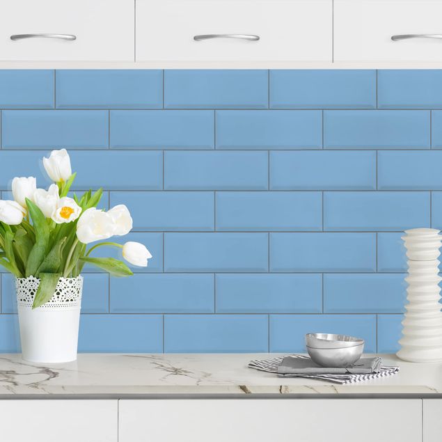 Achterwand voor keuken patroon Ceramic Tiles Blue