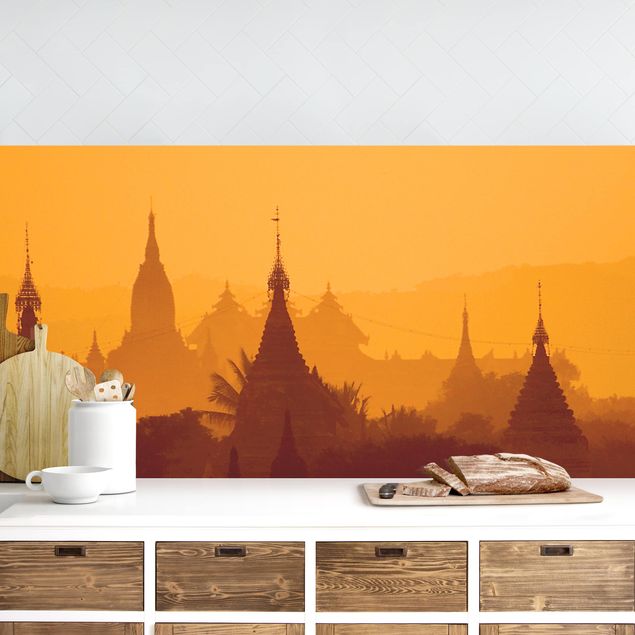 Achterwand voor keuken steden en skylines Temple City In Myanmar