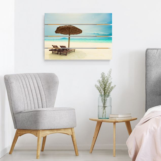 Houten schilderijen op plank Beach Of Dreams