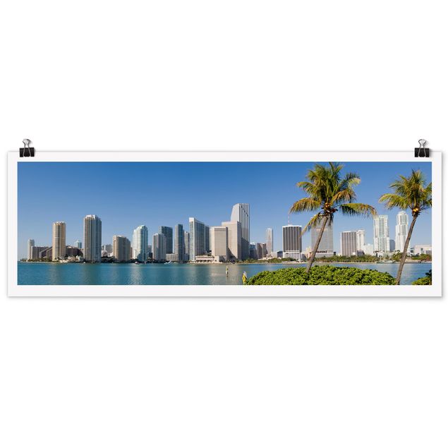 Posters Miami Beach Skyline