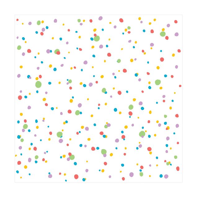Vinyl tapijt Drawn Little Dots Colourful