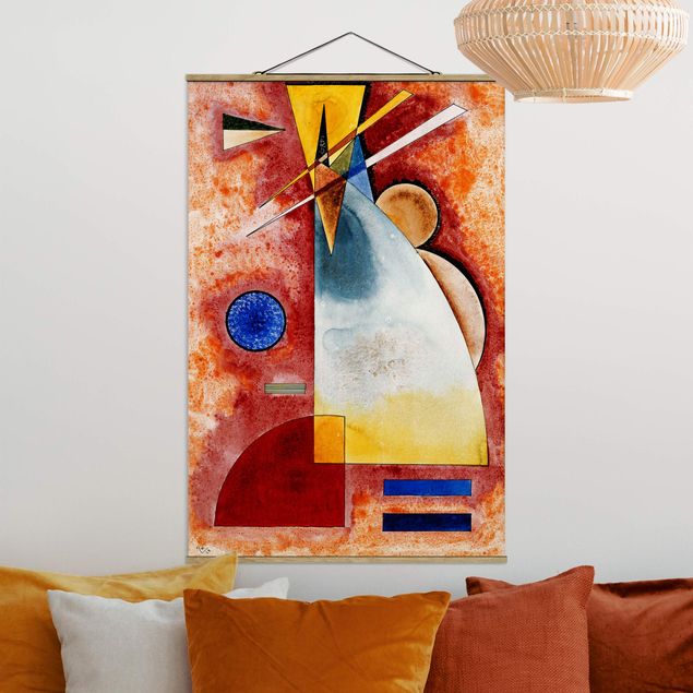 Stoffen schilderij met posterlijst Wassily Kandinsky - In One Another