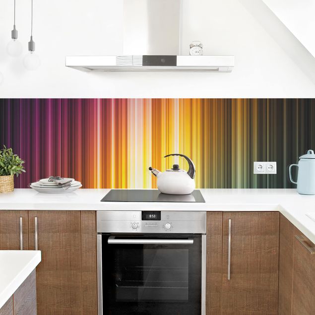 Achterwand voor keuken Rainbow Light