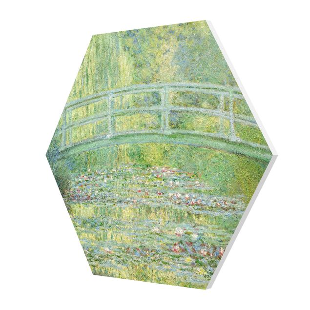 Hexagons Forex schilderijen Claude Monet - Japanese Bridge