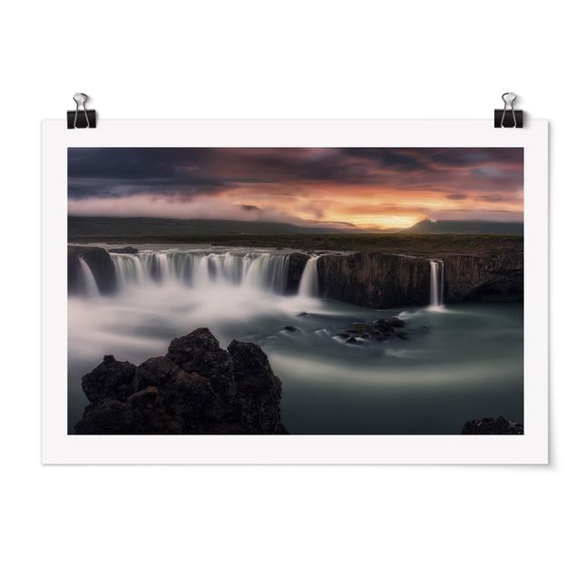 Posters Goðafoss Waterfall In Iceland