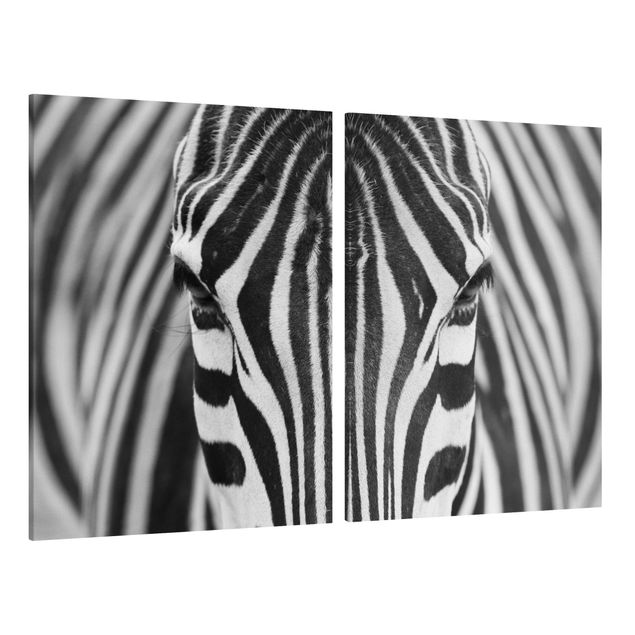 Canvas schilderijen - 2-delig  Zebra Look