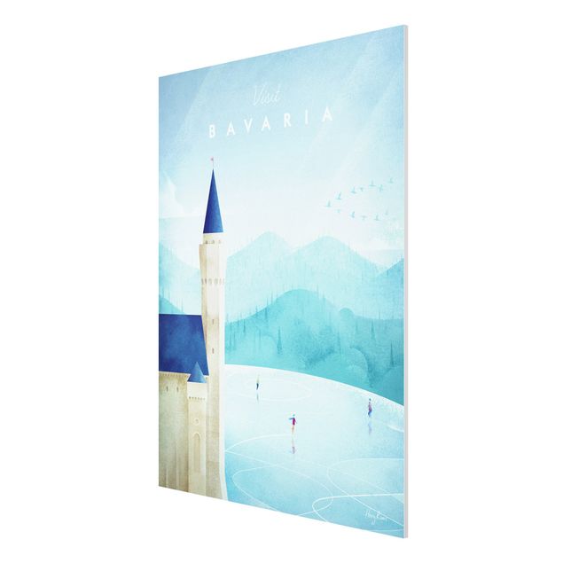 Forex schilderijen Travel Poster - Bavaria