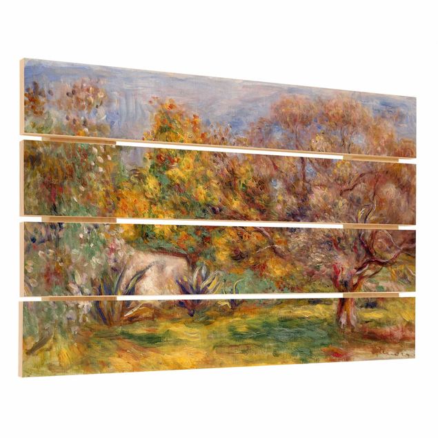 Houten schilderijen op plank Auguste Renoir - Olive Garden