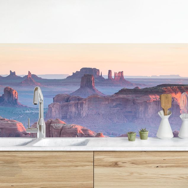 Achterwand voor keuken landschap Sunrise In Arizona