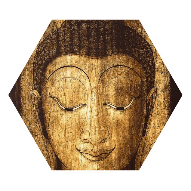 Hexagons Forex schilderijen Smiling Buddha
