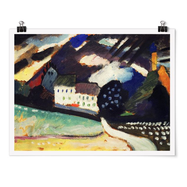 Posters Wassily Kandinsky - Murnau, Castle And Church Ii