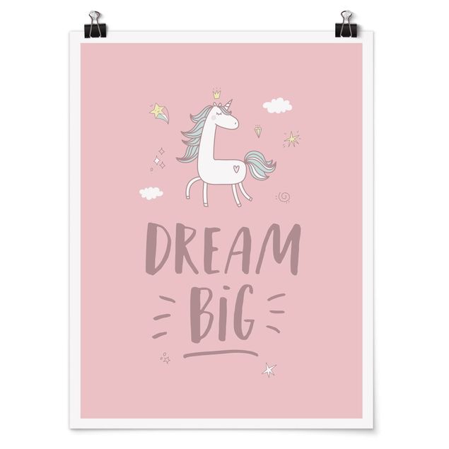 Posters Dream big Unicorn