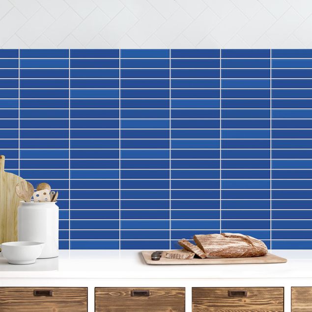 Achterwand voor keuken tegelmotief Metro Tiles - Blue