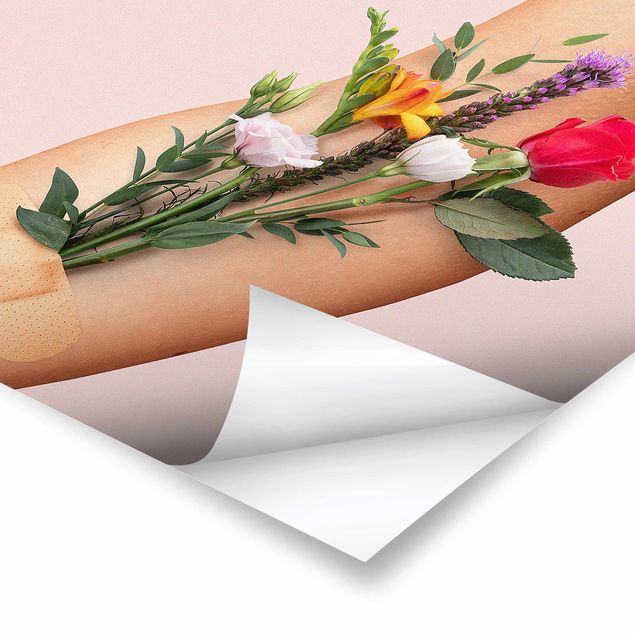Posters Arm With Flowers