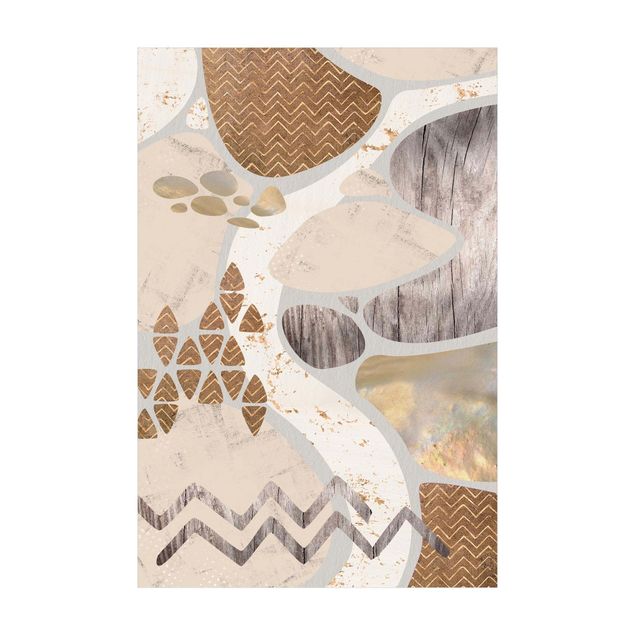 beige kleed Abstract Quarry Pastel Pattern