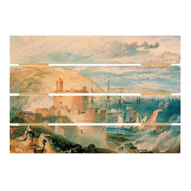 Houten schilderijen op plank William Turner - Falmouth