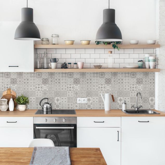 Achterwand voor keuken tegelmotief Coimbra Grey