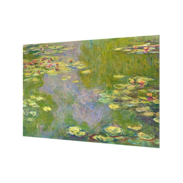Spatscherm keuken Claude Monet - Green Water Lilies