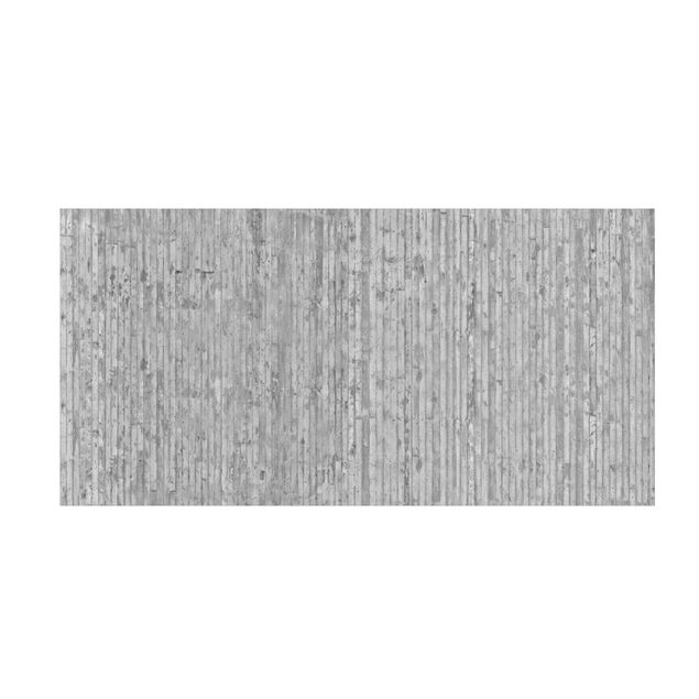 vloerkleed lichtgrijs Concrete Look Wallpaper With Stripes