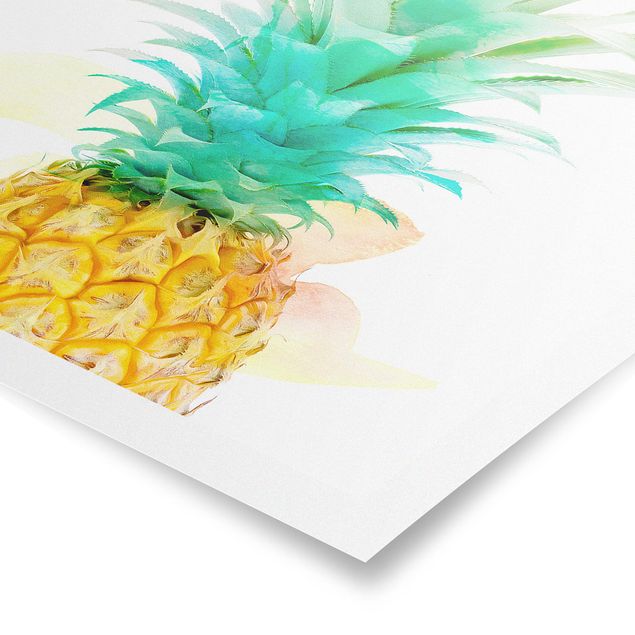 Posters Pineapple Watercolour