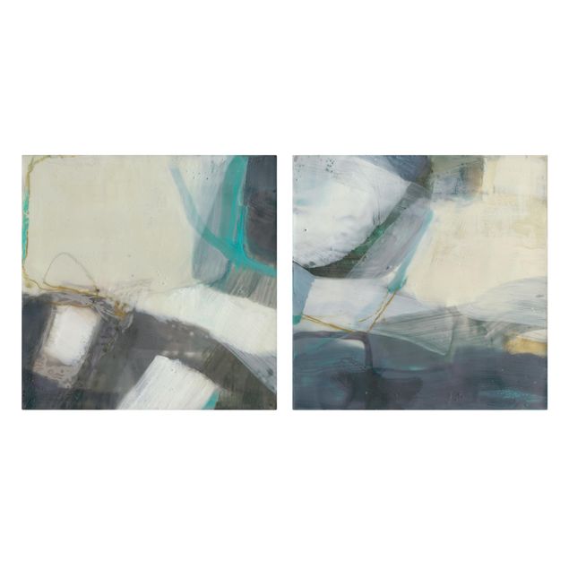 Canvas schilderijen - 2-delig  Fangs With Turquoise Set I