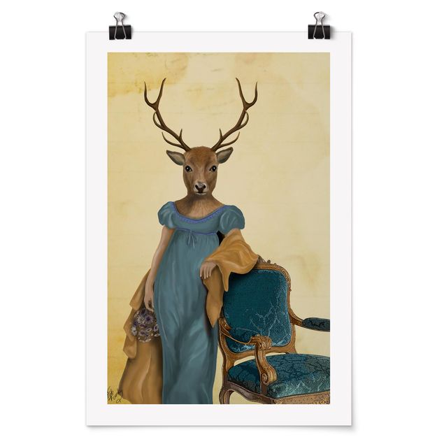 Posters Animal Portrait - Deer Lady