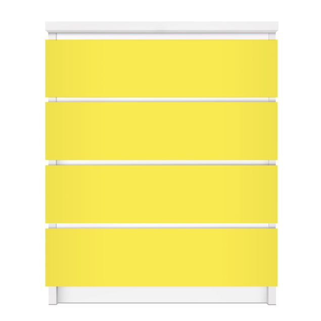 Meubelfolie IKEA Malm Ladekast Colour Lemon Yellow
