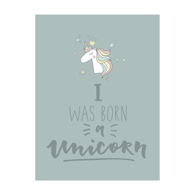 Vinyl tapijt I Was Born A Unicorn