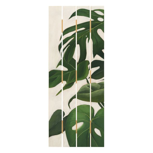 Houten schilderijen op plank Favorite Plants - Monstera