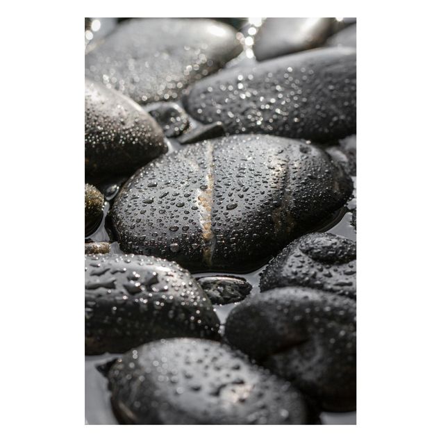 Magneetborden Black Stones In Water