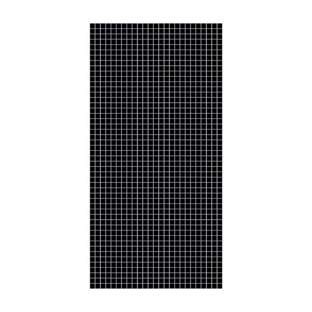 zwart tapijt Mosaic Tiles Black Matt