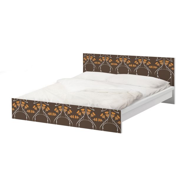 Meubelfolie IKEA Malm Bed Meandering Autumn leaves