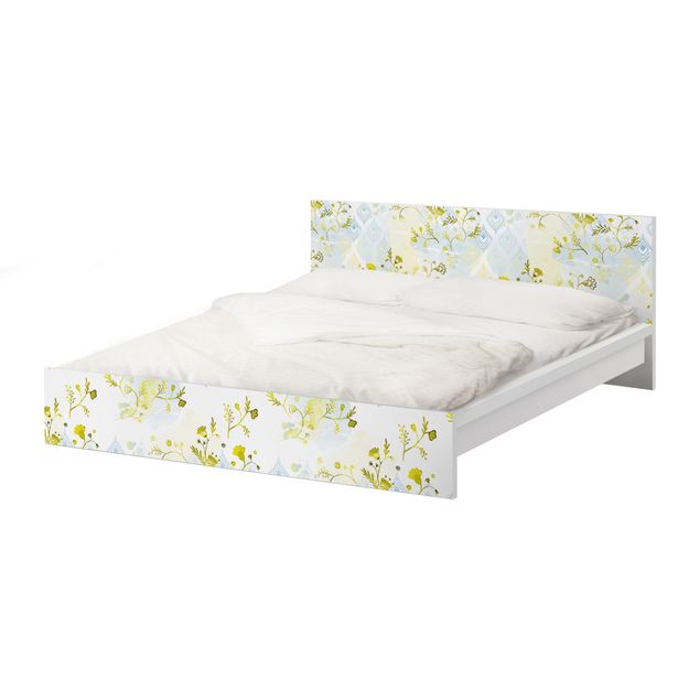 Meubelfolie IKEA Malm Bed oasis Floral pattern