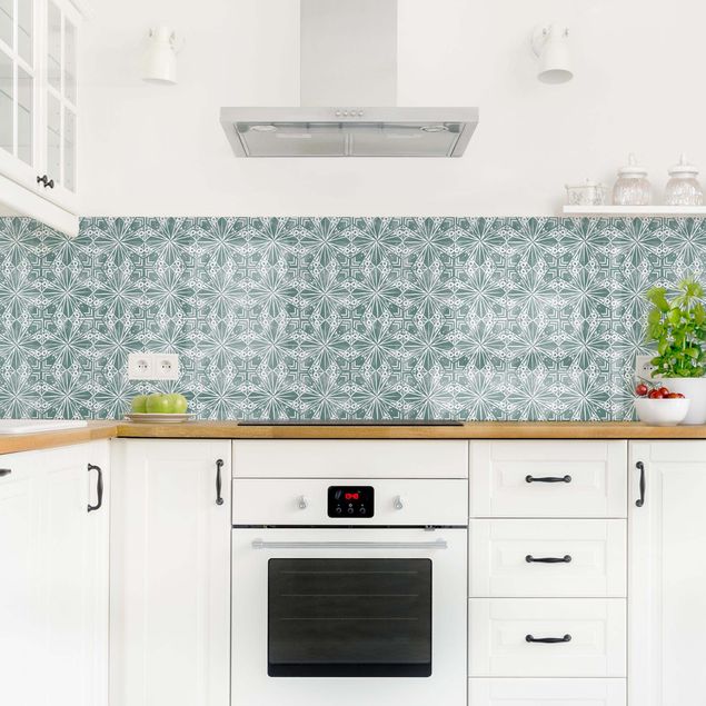 Achterwand voor keuken Vintage Pattern Geometric Tiles